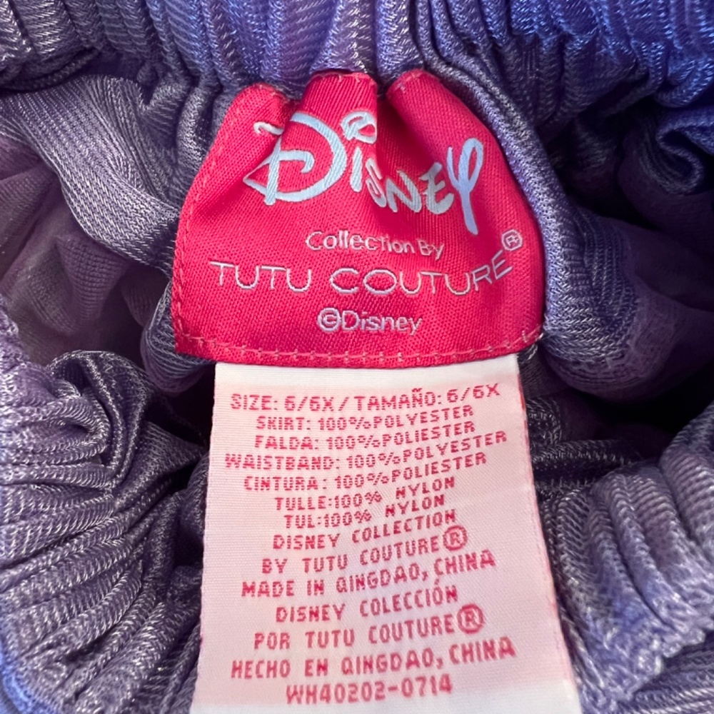 Disney Tutu Couture RAPUNZEL 2 pc set Tutu & Tee Size 6/6X NEW Disney Princess - Picture 9 of 16